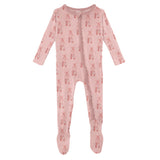Baby Rose Ballet Footie - Denny's