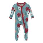 Glacier Wild Flowers Footie - Denny's