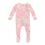 Lotus Orchid Print Footie - Denny's