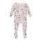 Macaroon Floral Vines Footie - Denny's