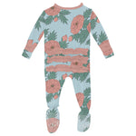 Spring Sky Floral Footie - Denny's
