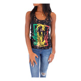 Bob Marley Bleached Slashed Tank - Denny's