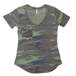 Short Sleeve Camoflauge Pocket Tee - Denny's