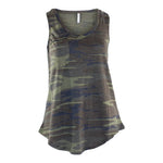 Camo Vneck Racer Pocket Tank - Denny's