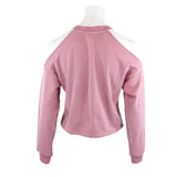 Cropped COld Shoulder Sweatshirt - Denny's