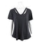 Cut Out Vneck Tee - Denny's