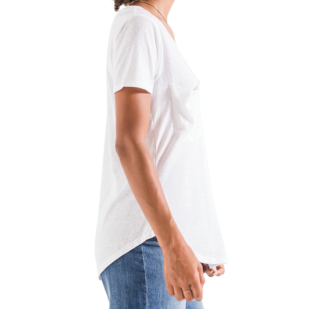 Triblend Short Sleeve Pocket V-Neck - Denny's