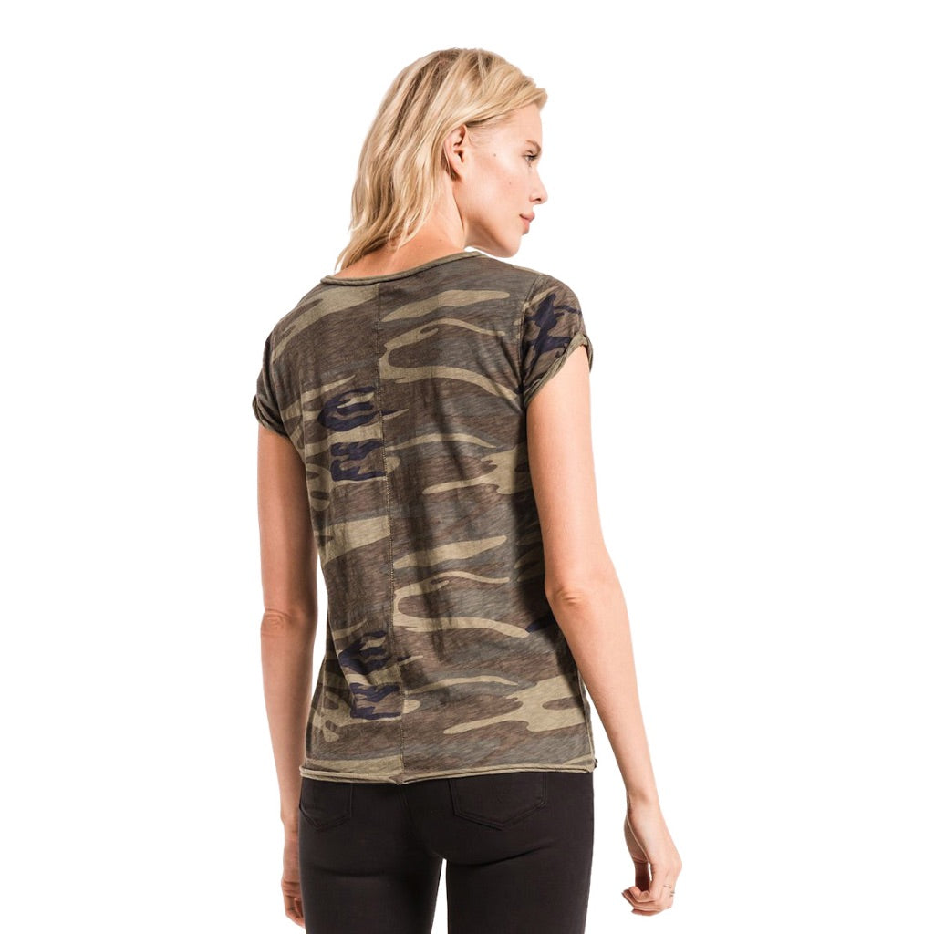 Camo Slub Short Sleeve Crew - Denny's