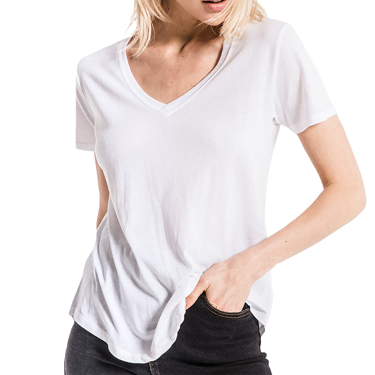 Perfect V-Neck Short Sleeve Tee - Denny's
