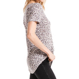 Leopard V-Neck Tee - Denny's