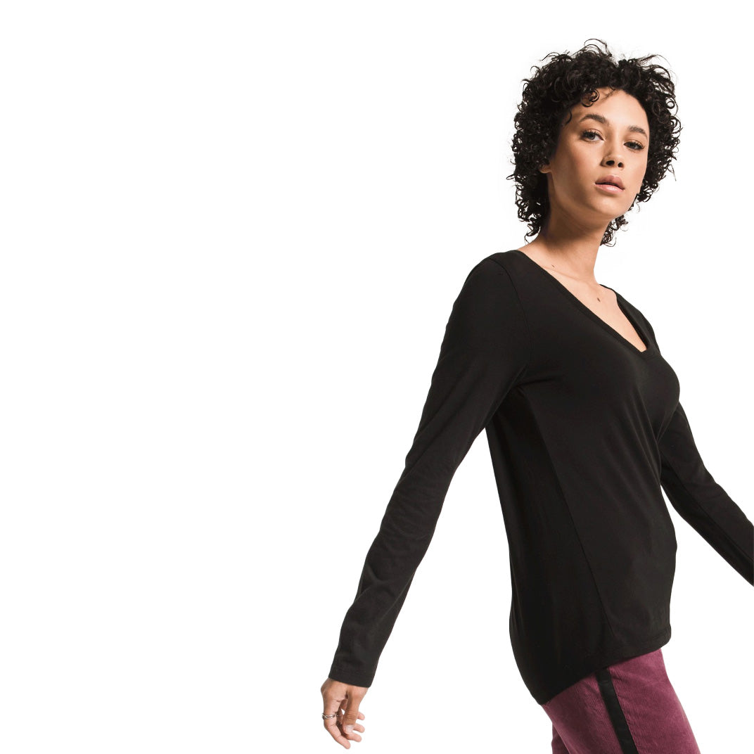 Long Sleeve Perfect Vneck - Denny's