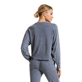 Long Sleeve Triblend Cropped Crew Sweatshirt - Denny's