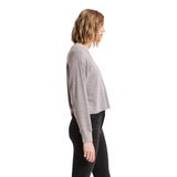 Long Sleeve Triblend Cropped Crew Sweatshirt - Denny's