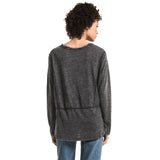 Long Sleeve Airy Slub Crew - Denny's