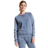 Knit Denim Bleached Sweatshirt - Denny's
