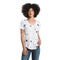 Short Sleeve Triblend Scattered Star Vneck Tee - Denny's