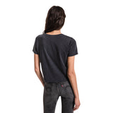 Classic Skimmer Crop Pocket V-neck Tee - Denny's
