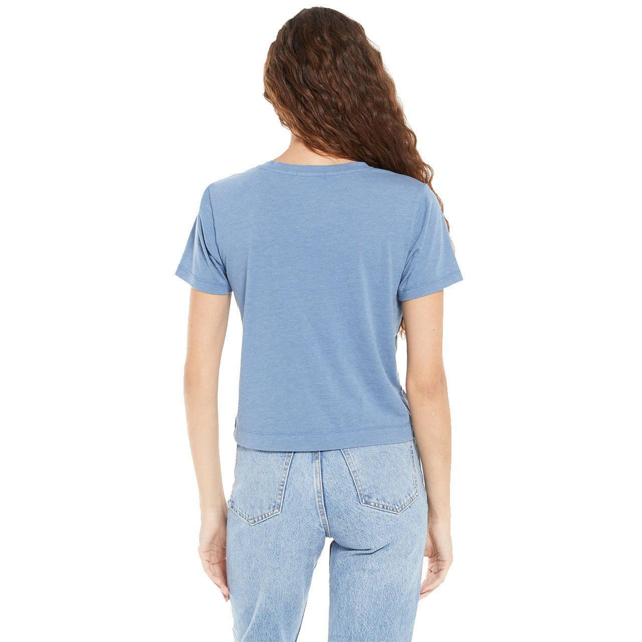 Classic Skimmer Crop Pocket V-neck Tee - Denny's
