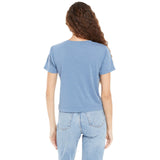 Classic Skimmer Crop Pocket V-neck Tee - Denny's