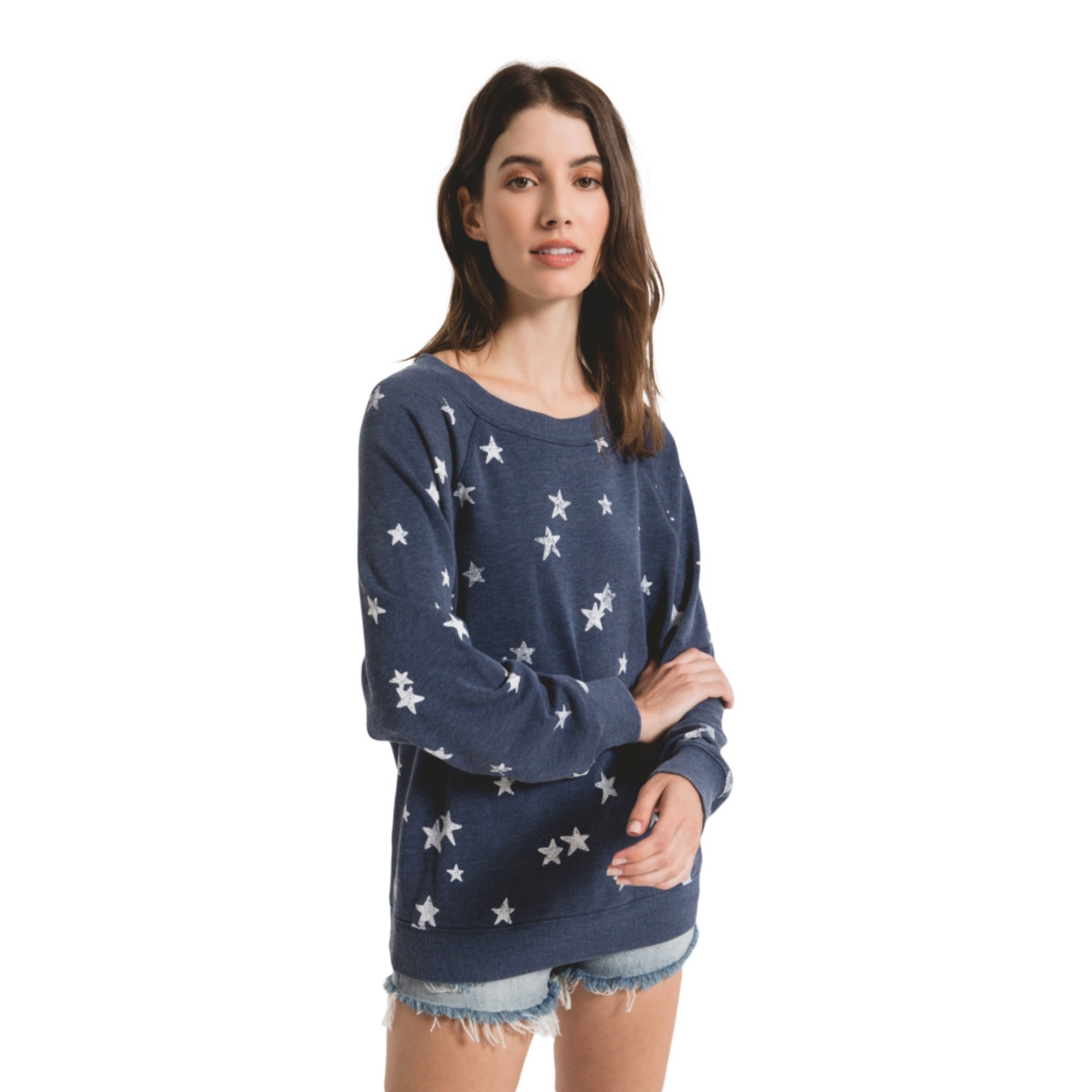 Distressed Star Sweatshirt - Denny's