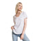 Short Sleeve Peace Out V-Neck - Denny's