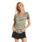 Classic Camo Short Sleeve Skimmer V-Neck - Denny's