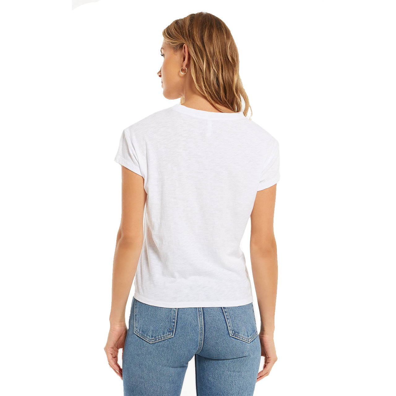 Short Sleeve Modern Slub Crew - Denny's