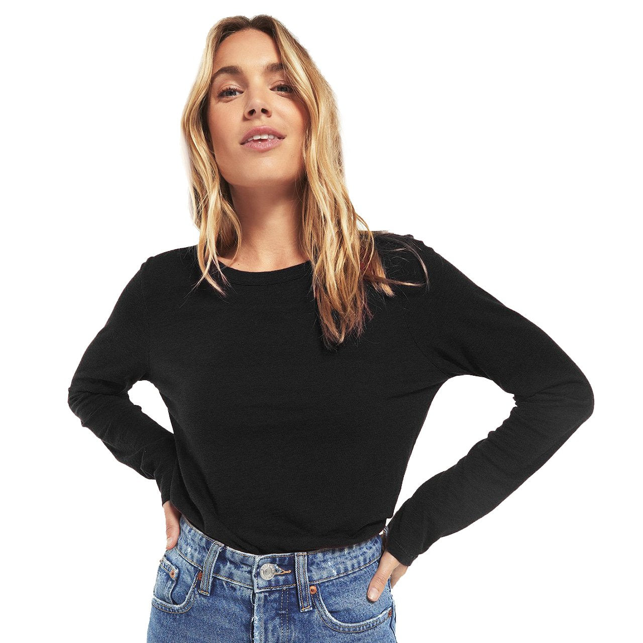 Everyday Brushed Long Sleeve Crew - Denny's
