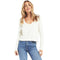 Mina Slub V-neck Long Sleeve Tee - Denny's