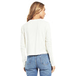 Mina Slub V-neck Long Sleeve Tee - Denny's