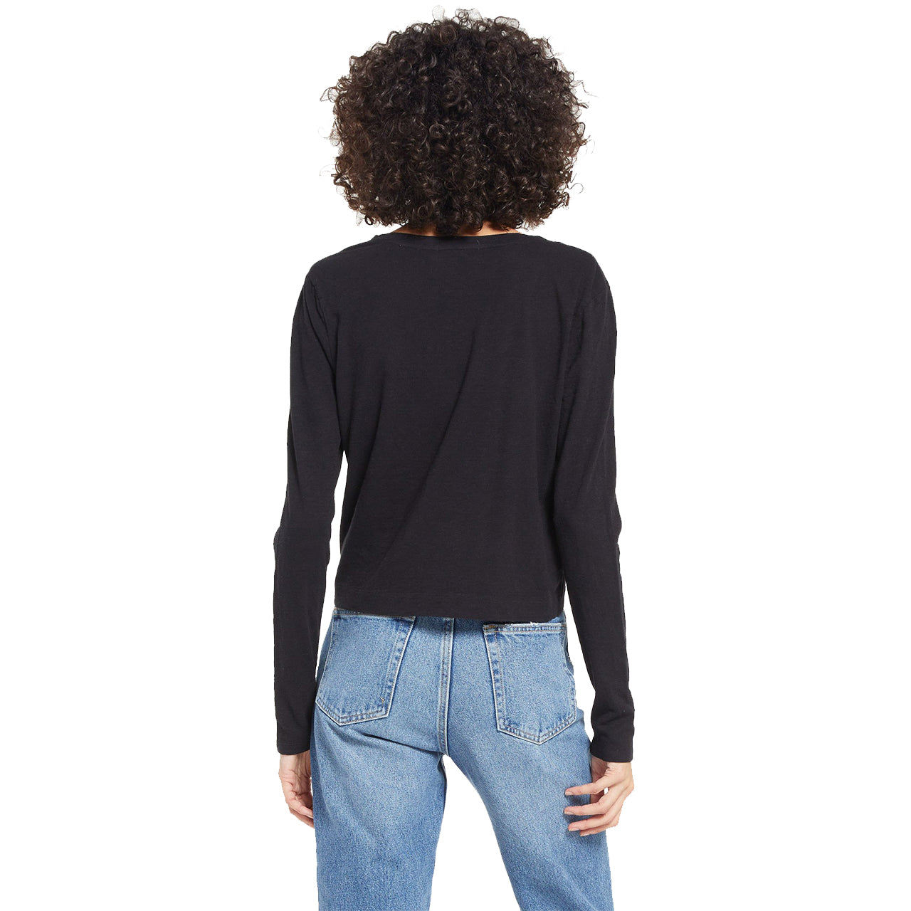 Mina Slub V-neck Long Sleeve Tee - Denny's