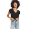 Ava Rib Short SLeeve Vneck Tee - Denny's