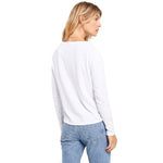 Kira Long Sleeve Slub Vneck Tee - Denny's
