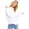 Jerri Terry Cut Neck Hoodie - Denny's