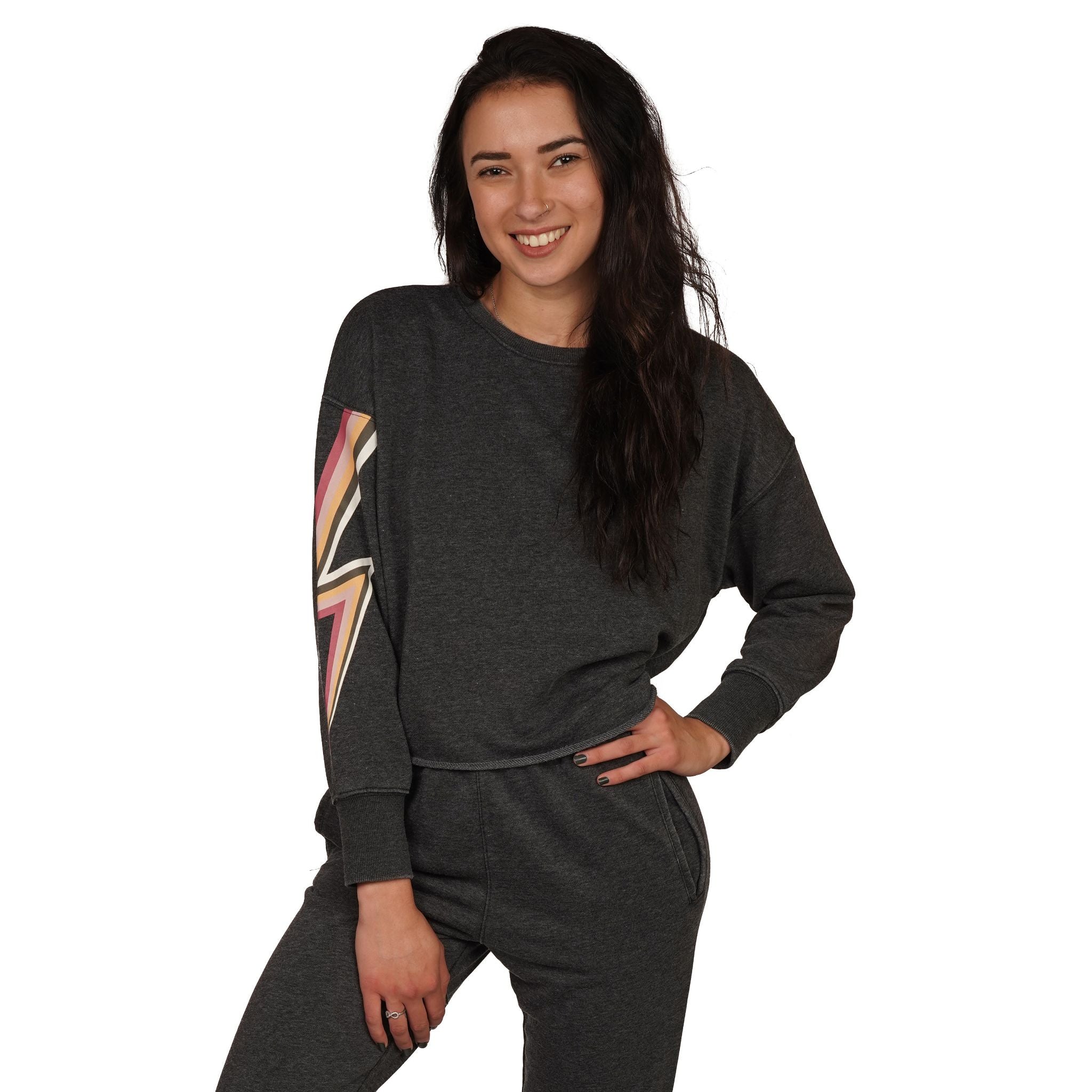 Jayde Bolt Crew Sweatshirt - Denny's
