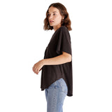 Carly Triblend Pocket Tee - Denny's