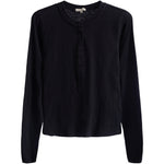 Liya Long Sleeve Slub Henley Tee - Denny's