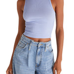 Hannah Cropped Rib Tank - Denny's