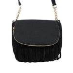 Black Fringe Cross Body - Denny's