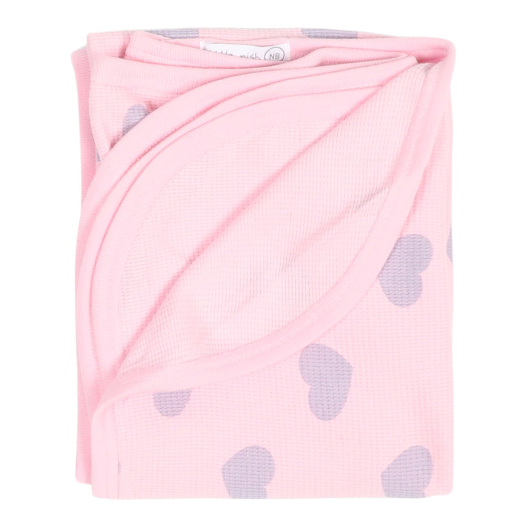 Lilac Hearts Blanket - Denny's
