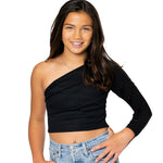 One Shoulder Ribbed Top - Denny's