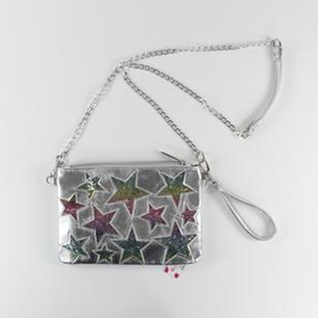 Crossbody Bag with Glitter Stars - Denny's