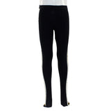 Legging With Black, White and Gold Stripe - Denny's