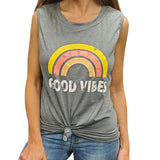 Rainbow Good Vibes Tank - Denny's