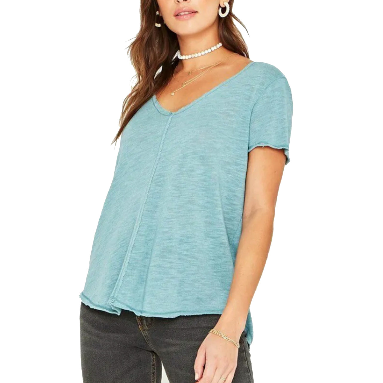 Wearever Short Sleeve V-Neck Tee - Denny's