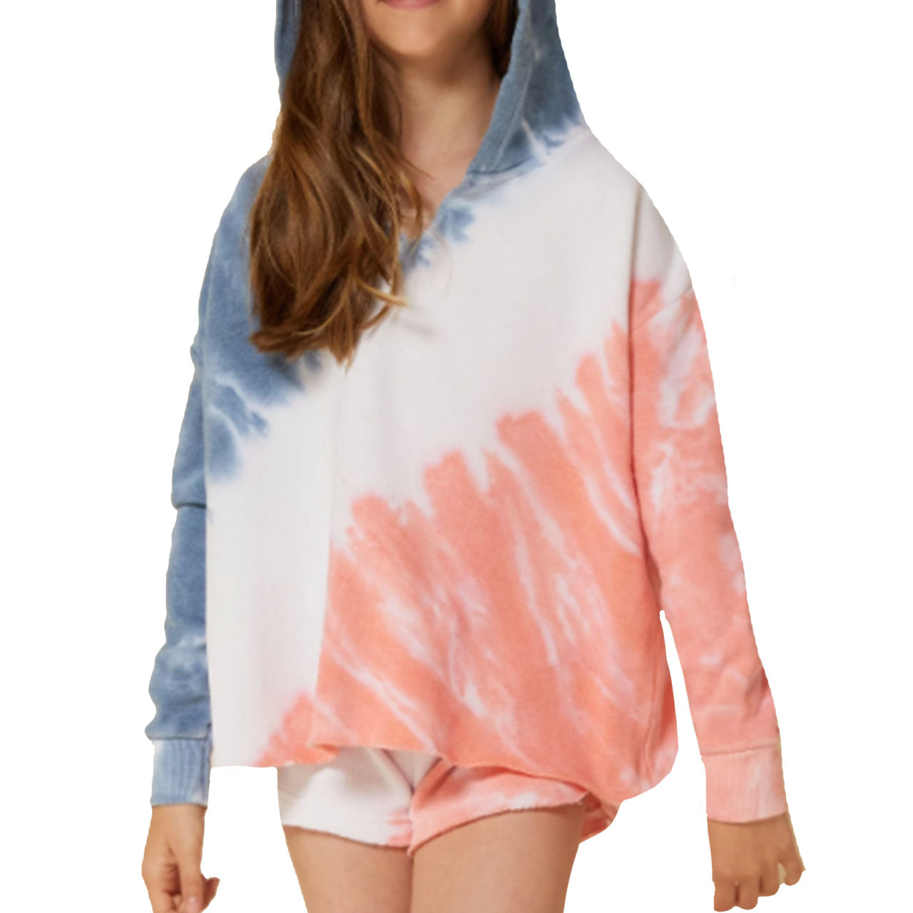 Long Sleeve Hoody Bali Blue - Denny's