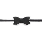 Leather Bow Tie Headband - Denny's