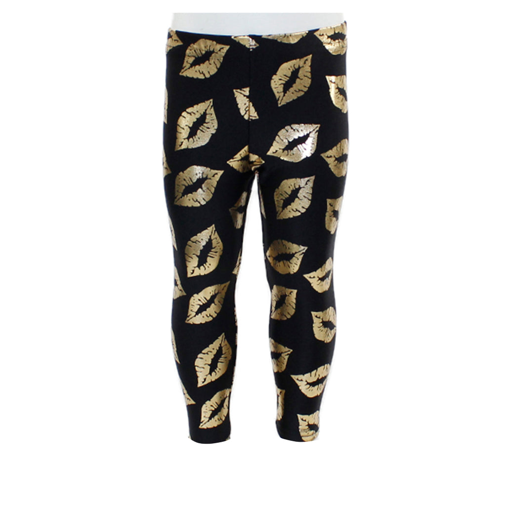 Legging with Gold Lips - Denny's