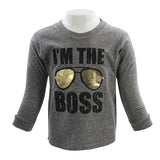 Long Sleeve Tee Im The Boss - Denny's