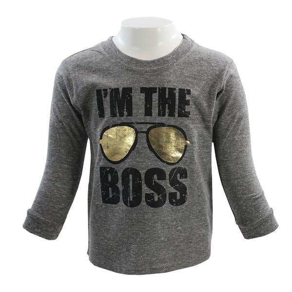 Long Sleeve Tee Im The Boss - Denny's